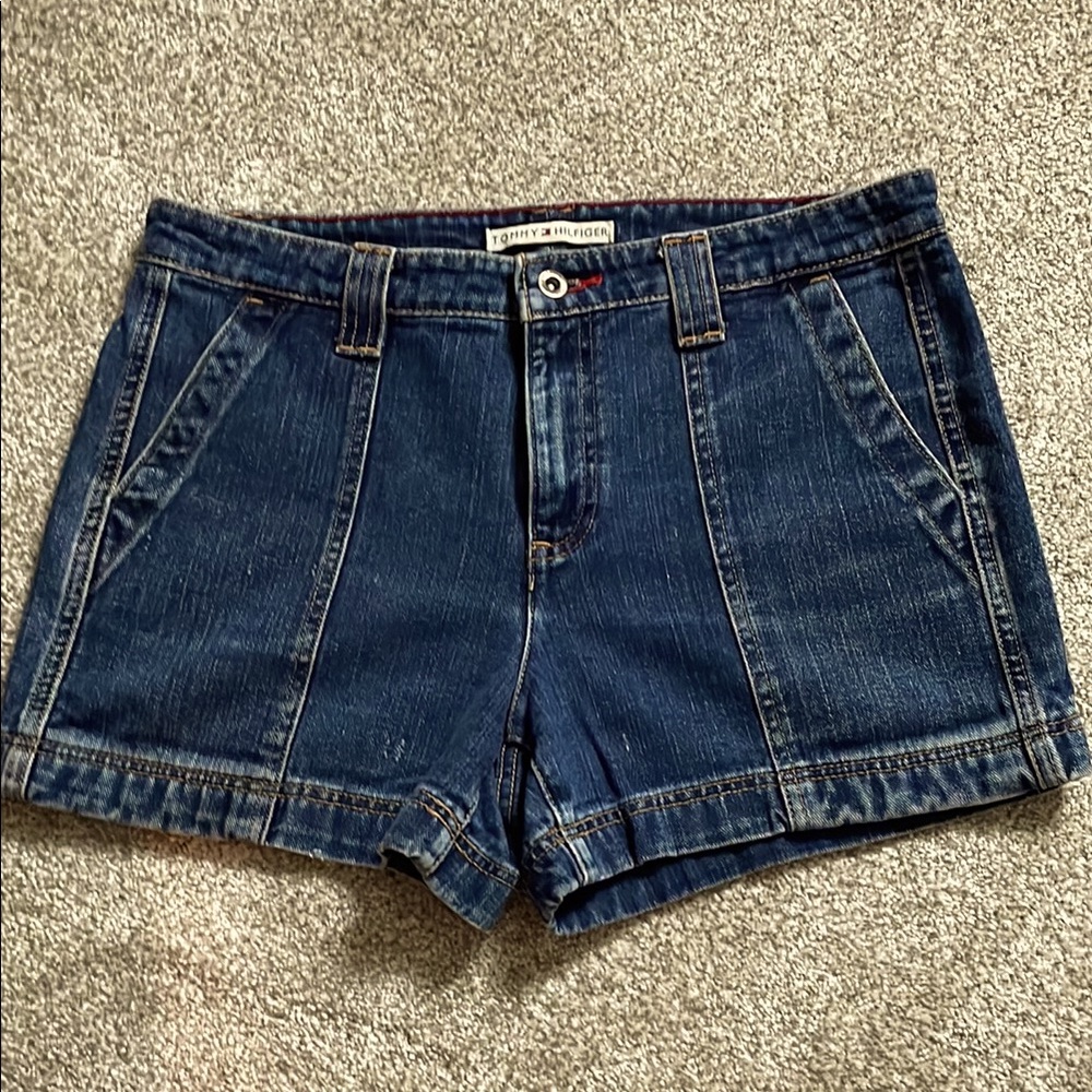 Tommy Hilfiger Women's Dark Blue Jean Shorts